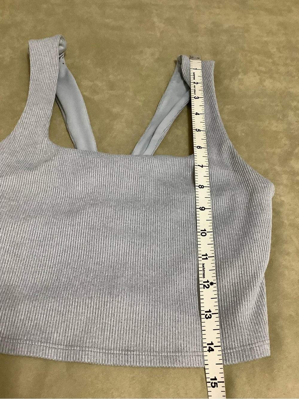ALO Yoga AloSoft Ribbed Chic Bra Tank XS (W833) - Picture 5 of 8